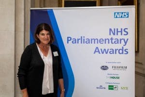 Sister Merri Hall at the awards event